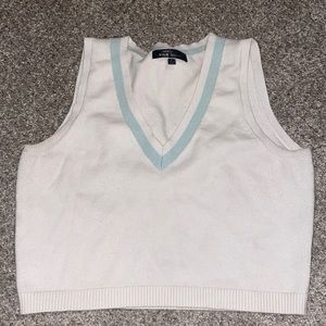 Super soft sweater vest crop top